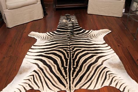 authentic zebra rugs.